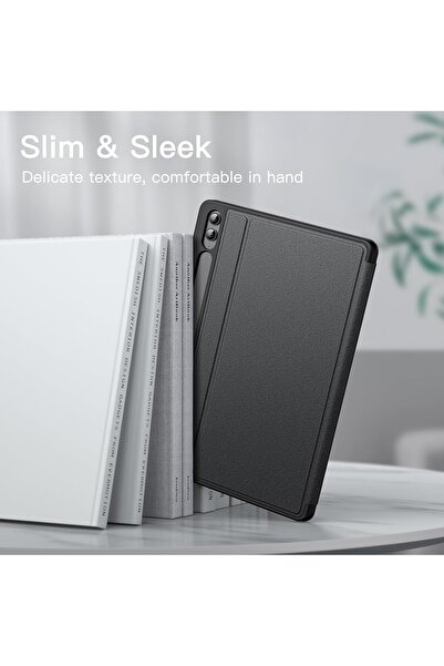 JETech Case for Samsung Galaxy Tab S9 FE+ 12.4-Inch with S Pen Holder (Black)