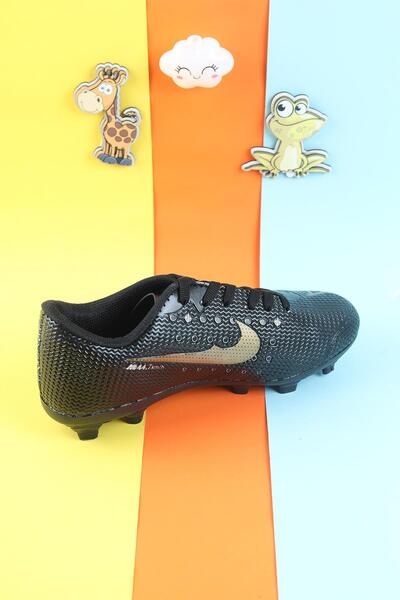 Moda Lime Unisex Kids Crampons Turf Field Boys Football Shoes Studded Soccer Sneakers