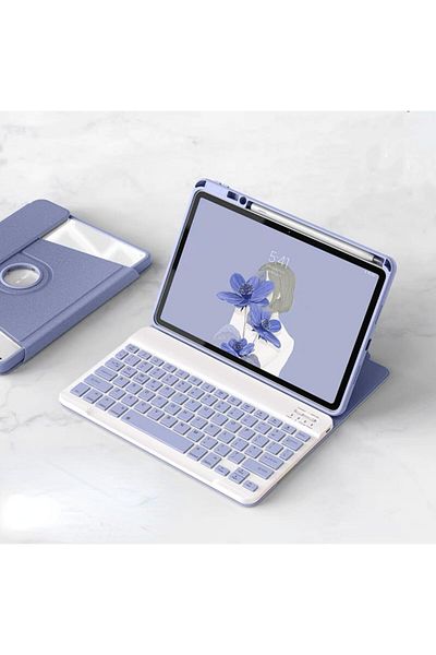 erorex Fegishilly Rotatable Keyboard Case Compatible with Samsung Galaxy Tab S9 FE Plus 2023 12.4 inch