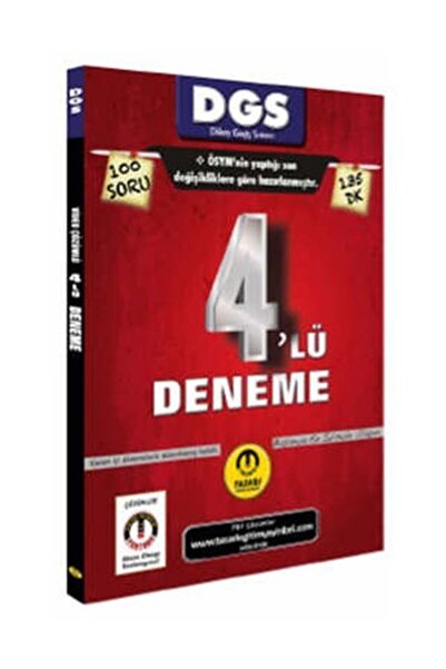 Genel Markalar DGS Son Format 4'lü Çözümlü Deneme