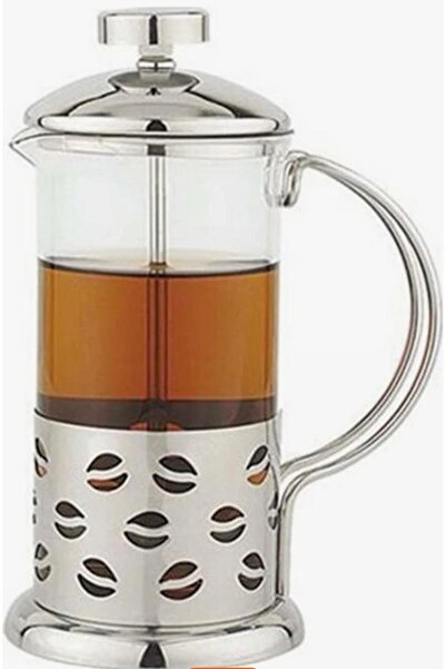 btm home 350 ml Metal Kulplu French Press Filtre Kahve Bitki Çayı Ihlamur Dem...