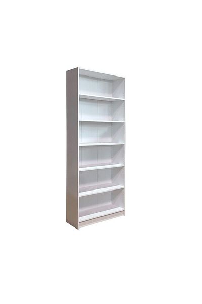 Danube Home Kernel 6 Tier Bookcase - White L80xw28xh202cm