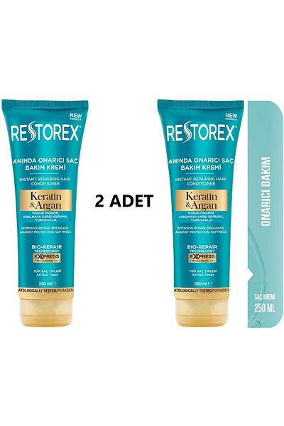 Restorex Keratin&Argan Repair Hair Care Cream 2X250 ml