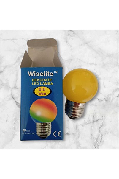 Wise E 27  0.6W SARI RENK LED GECE LAMBASI