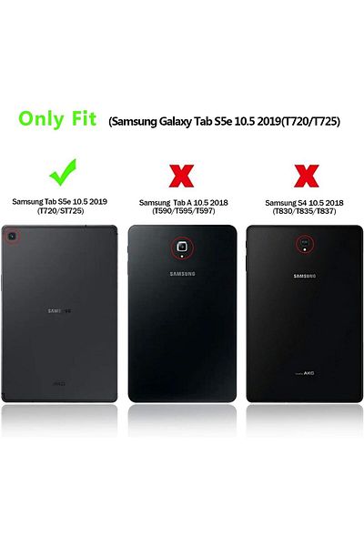 erorex Kepuch Custer Case for Samsung Galaxy Tab S5e 10.5 T720 T725 - Ultra-thin PU-Leather Hard Shell