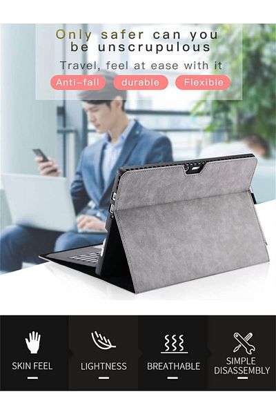 erorex حافظة حماية من Aockay لجهاز Microsoft Sur-face Pro 8 اللوحي، متوافقة مع لوحة مفاتيح Type Cover