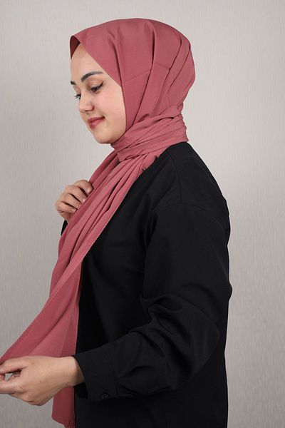 Modakaşmir Fashion Cashmere Solid Color Medina Silk Shawl - Pattern-01 - Color-12