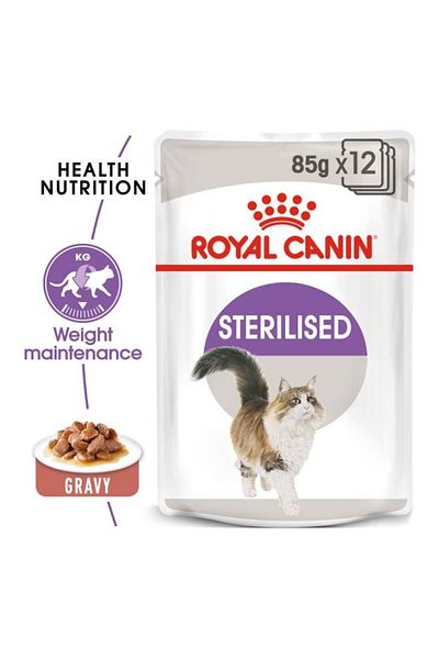 Royal Canin Wet Food Sterilised (Pouches) Brown 85grams