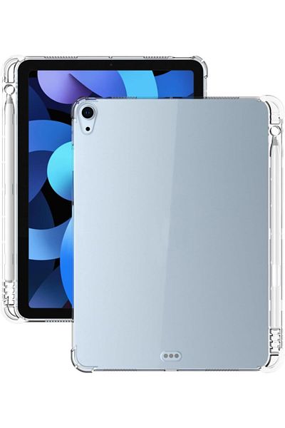 erorex Lukione Clear Case Compatible with iPad Air 11-Inch M2 (2024) with Pencil Holder,Anti-Yellowing