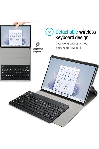 erorex حافظة لوحة مفاتيح ProCase لجهاز Surface Pro 9 (2022) / Pro 8 (2021) اللوحي مقاس 13 بوصة، غطاء ذكي خفيف الوزن ونحيف