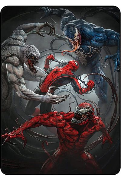 erorex غطاء حماية جذاب لجهاز Apple iPad Air 5 مقاس 10.9 بوصة 2022 Spiderman & Venom (EYEJL03)
