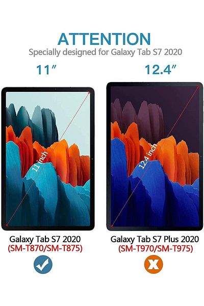 erorex جراب Fegishilly لجهاز Galaxy Tab S7 مقاس 11 بوصة 2020، جراب رفيع قابل للطي، زوايا مشاهدة متعددة، ناعم