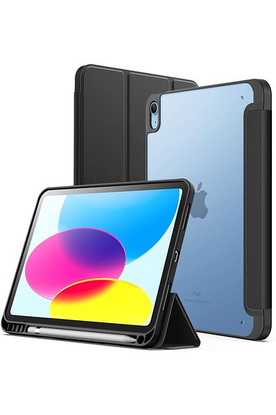 erorex حافظة JETech غير اللامعة لجهاز iPad 10 (10.9 بوصة، موديل 2022، الجيل العاشر) مع حامل قلم رصاص، غير لامع