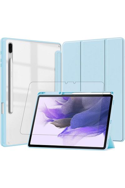 erorex UOEPOWA [1+1] Case Compatible with Samsung Galaxy Tab S8 Plus with Tempered Glass Flim 12.4 Inch, PU