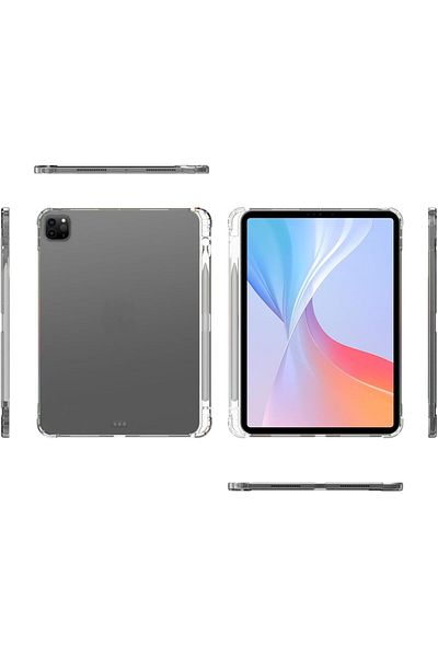 erorex حافظة Lukione الشفافة متوافقة مع iPad Pro مقاس 11 بوصة M4 (2024) مع حامل قلم، مضادة للاصفرار