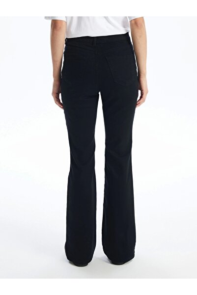 LC Waikiki LCW Jeans SİYAH Mars Flare Kadın Jean Pantolon