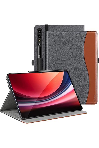 erorex جراب AXIYIBZI لجهاز Samsung Galaxy Tab S10 2024/S9 Ultra 2023/S8 Ultra 2022، مقاس 14.6 بوصة مصنوع من مادة البولي يوريثان الفاخرة