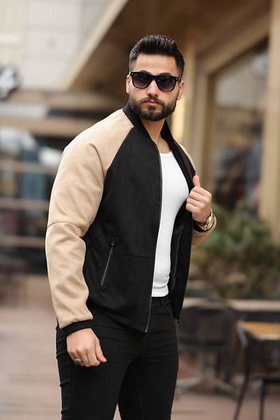 KOCCI Διπλό Χρώμα Suede College Jacket