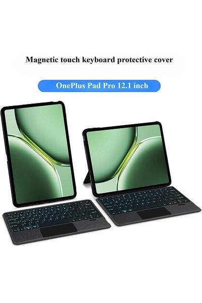 erorex حافظة لوحة مفاتيح قابلة للإزالة من Fegishilly متوافقة مع OnePlus Pad Pro مقاس 12.1 بوصة (2024)، Magic