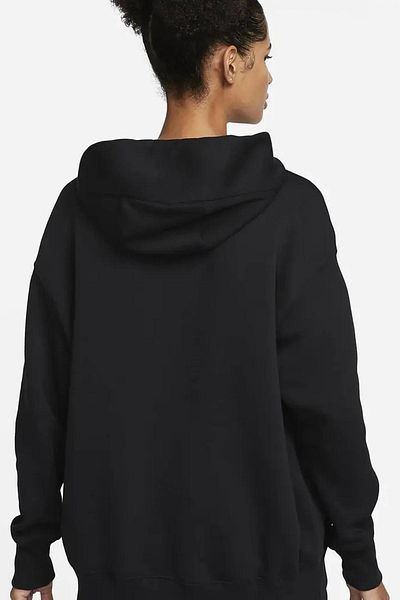 Nike Îmbrăcăminte sport Phoenix Oversized Pollover Hanorac pentru femei Hanorac cu glugă Negru