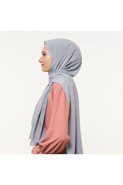 T Crazy T- Crazy καρό κρεπ Medina Silk, γυναικείο σάλι μόδας, μουσουλμανικό και εύκολο σχήμα