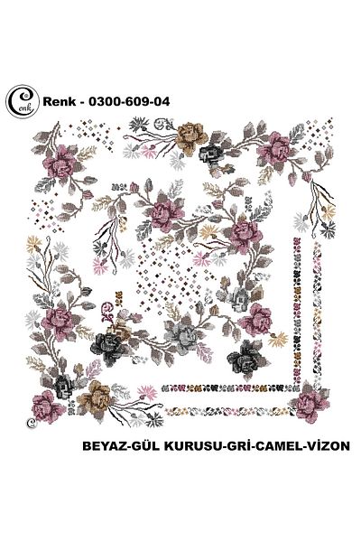Cenk Γράψιμο με μοτίβο κέντημα - 0300-609 - Χρώμα-04