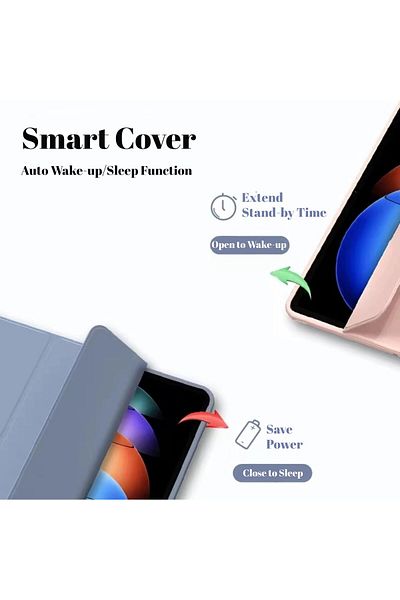 erorex جراب Vurtboly Tablet Cover متوافق مع Xiaomi Pad 6s Pro 12.4" 2024، جراب رفيع ثلاثي الطي