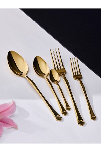 Hanedan ZÜMRA 36 Parça Gold 6 Kişilik 18/10 Çatal Kaşık Bıçak Set