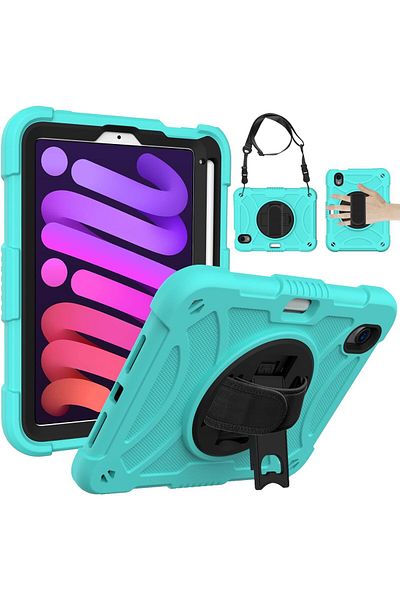 erorex Case for Apple iPad Mini 7 2024/iPad Mini 6 Generation 2021,Butterfly Wings Kickstand with Pencil