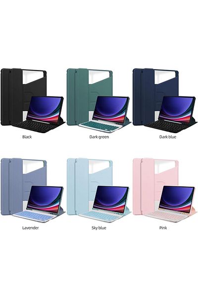 erorex حافظة لوحة مفاتيح Fegishilly متوافقة مع Samsung Galaxy Tab S10 Plus مقاس 12.4 بوصة 2024