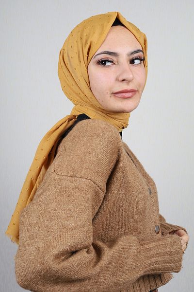poloist Şal Pıtpıt de culoare uni - Model-04 - Culoare-12