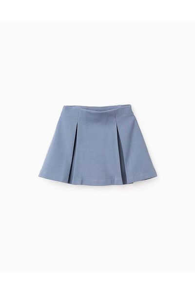Ziddy Punto Roma Skirt with Pleats for Girls, Blue