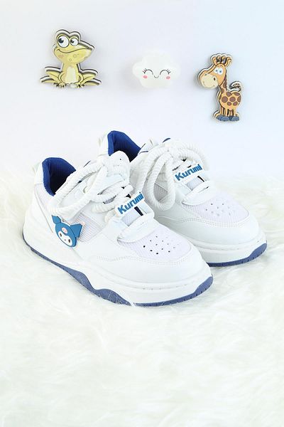 Moda Lime Unisex Children's Sports Shoes Kuromi Special Design Lace-Up and Velcro Sneakers