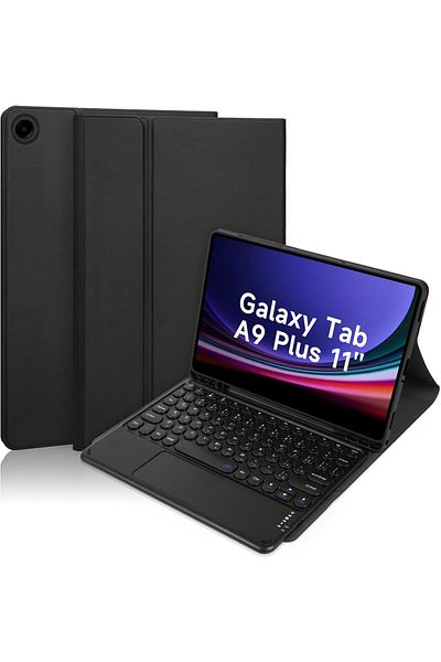 erorex حافظة لوحة مفاتيح EURCRBU متوافقة مع حافظة لوحة مفاتيح Samsung Galaxy Tab A9 Plus مقاس 11 بوصة مغناطيسية