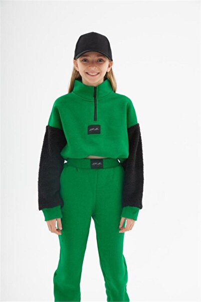 Hilal Akıncı Kids Σετ αθλητική φόρμα με φερμουάρ για κορίτσια