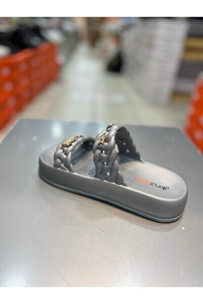 Akınal Bella Γυναικείες παντόφλες με διπλό λουράκι Stone Ultrasoft Sole