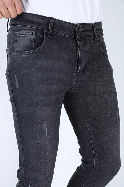 Ofzensport Men's Jeans Skinny Fit Lycra Anthracite Tabs