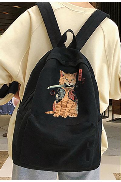 Toum Σακίδιο πλάτης STREETBEAT WEAR Killer Cat με στάμπα Unisex