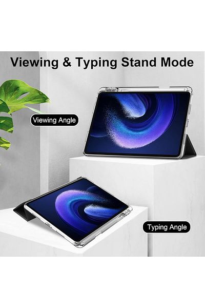 erorex Compatible with Honor MagicPad 2 2024 (12.3 inch) Tablet Unid Series Triple Fold Transparent Case