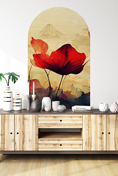 Pluswall ملصق ورق حائط فني ياباني ذاتي اللصق على شكل بيضاوي، سهل الاستخدام ومقاوم للماء