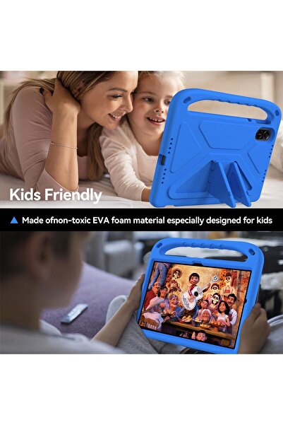 007 Ti Tercely Kids Case for Honor Pad X9/X8 Pro - Durable EVA Foam Shockproof with Handle, Stand & Shou