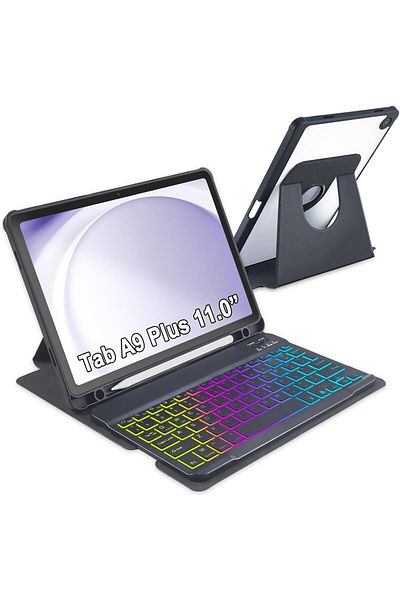 erorex حافظة لوحة مفاتيح MePadKey لجهاز Samsung Galaxy Tab A9 Plus مقاس 11.0 بوصة SM-X210/SM-X215/SM-X216، 360 درجة