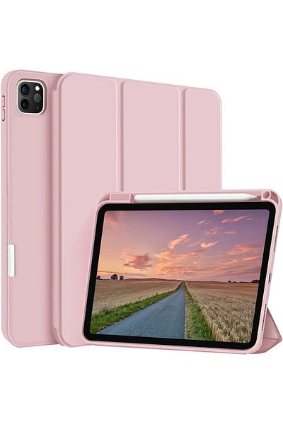 erorex تم إصدار حافظة AXIYIBZI لجهاز iPad Pro مقاس 11 بوصة (M4) 2024 (الجيل الخامس)، مع حامل رفيع وغطاء خلفي صلب