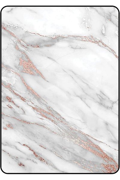 erorex Eye Catching Protective Case Cover For Apple iPad Mini 6 White Marble