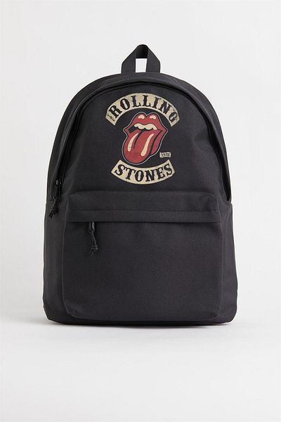 Toum M F Rolling Stones Vintage Printed Unisex Backpack
