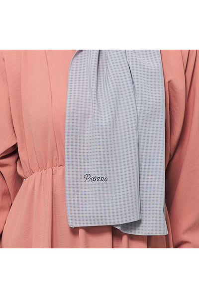 T Crazy T- Crazy καρό κρεπ Medina Silk, γυναικείο σάλι μόδας, μουσουλμανικό και εύκολο σχήμα