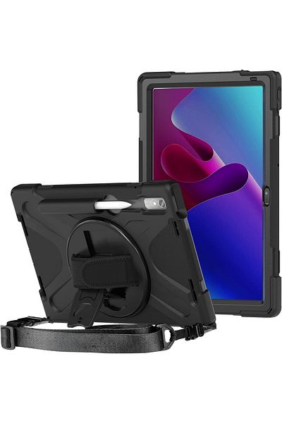 erorex حافظة ProCase لجهاز Lenovo Tab P11 Pro مقاس 11.2 بوصة من الجيل الثاني 2022 - أسود