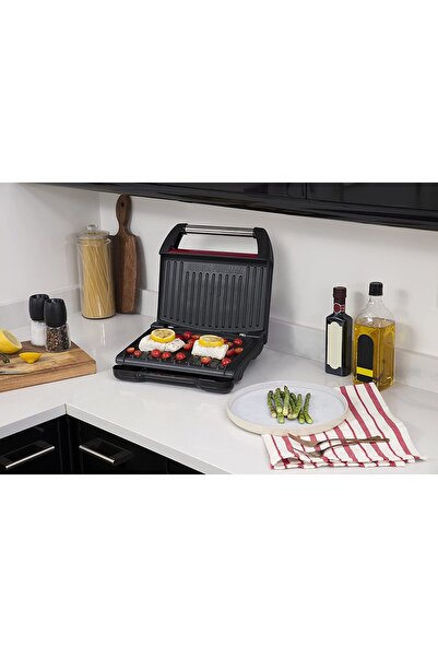 George Foreman Large Steel Grill Family, Red 1850W - 25050