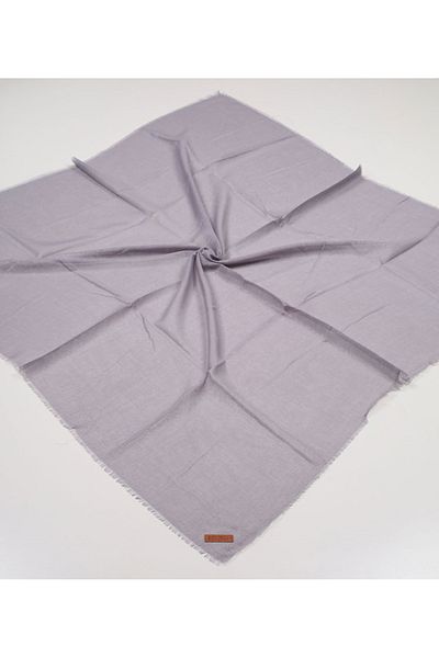 Bonjela Eșarfă din bumbac jacquard de culoare uni - Model-07 - Culoare-34