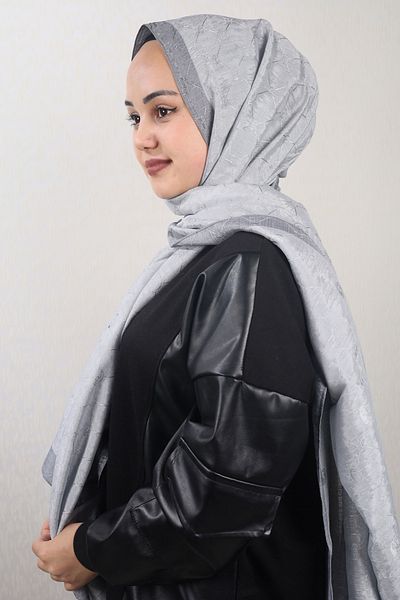 PİRAMİT Pyramid Monogram Flush Shawl - Pattern-01 - Color-08